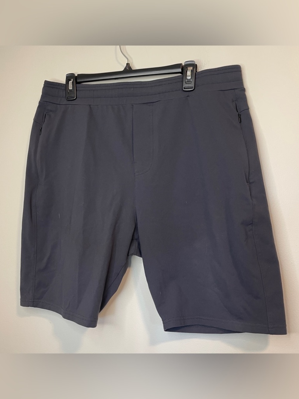Men's Athletic Shorts in Dark Gray with Zipper Pockets - Picture 1 of 9
